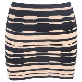 M Missoni Knitted Mini Fitted Skirt in Multicolor Viscose Multiple colors