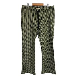 Marni Allover Pattern Easy Flare Pants Black Other