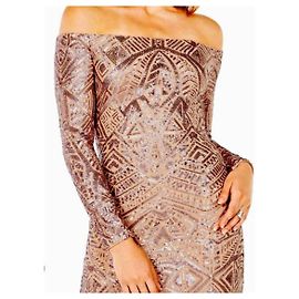 Bcbg Max Azria Cette robe courte en or rose Bijouterie dorée