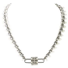 Collana Cubo Logo 4G Givenchy Argento