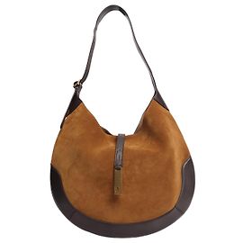 Polo Ralph Lauren Sac à épaule en daim tan Marron