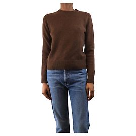 Marc by Marc Jacobs Brauner Kaschmir-Pullover mit Rundhalsausschnitt - Größe S Braun