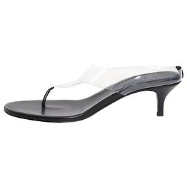 Magda Butrym Black leather thong sandals - size EU 38 Black