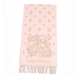 Châle en cachemire rose Louis Vuitton Rose