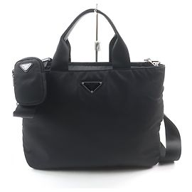Prada 1BG867 Re-Nylon Handbag Black