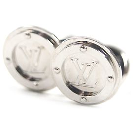 Abotoaduras LV Circle em prata Louis Vuitton Prata