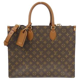 Louis Vuitton Monogram On-the-Go Organizer Handtasche Braun