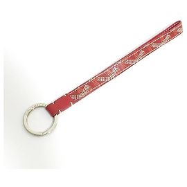 Goyard Sesame Keychain in Bordeaux Red Dark red