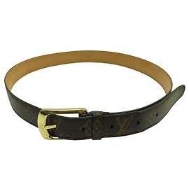 CINTA LOUIS VUITTON ELLIPSE 30MM EM CANVAS MONOGRAMA NOVA M6919 T90 Marrom