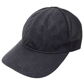 Boné GG de nylon masculino Gucci em preto Preto