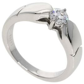 Chaumet Plume de Diamond Ring in Platinum Other