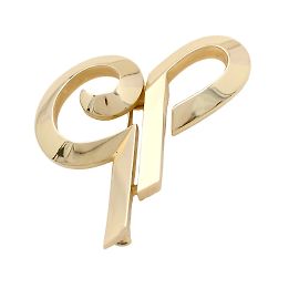 Broche Cartier, « Initiales », or jaune. Autre