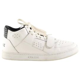 Céline White leather sneakers White