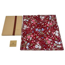 Cachecol Floral Vintage Gucci Vermelho Novo Com Caixa Vermelho