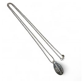 Collier long en argent 925 avec tag ovale Retour à Tiffany & Co. Autre