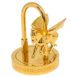 Charm en métal avec cadenas Pegasus d'Hermès Doré