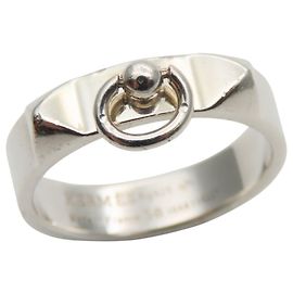 Hermès Collier de Chien PM 58 Ring Silvery
