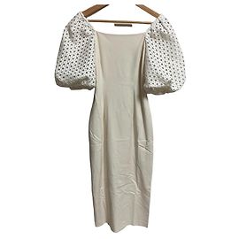 Autre Marque Langes enges Spitzenkleid FRAY I.D Weiß Aus weiß