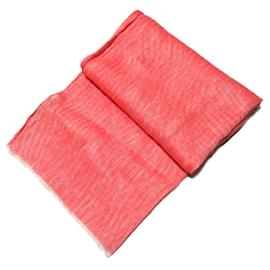 Autre Marque-Agnona Agnona Linen Cotton Stole-Red