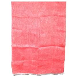 Autre Marque-Agnona Agnona Linen Cotton Stole-Red