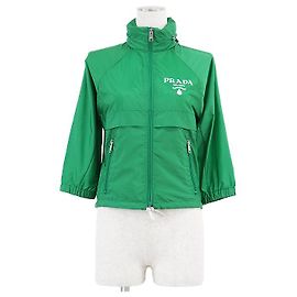 Prada Re-Nylon Cropped 2way Blouson Green