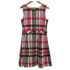 Autre Marque Kleid BLUE LABEL CRESTBRIDGE Braun Pink Weiß