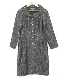 Autre Marque M'S GRACY Casaco Jacquard com Laço Marrom Cinza antracite