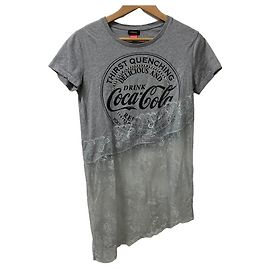 T-shirt PINKO × Coca-Cola Collaboration Nero Bianco Grigio