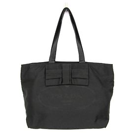Bolso tote para mujer Prada TESSUTO con cinta Negro