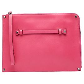 Valentino Garavani Clutch in pelle Valentino Rockstuds Rosa