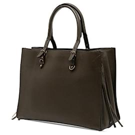 Balenciaga-Balenciaga Paper Mini Leather 2way Bag-Green