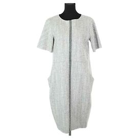Jil Sander Grey Wool Dress Grey