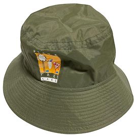 Autre Marque Plan C TAKE CARE Nylon Bucket Hat Pili & Bianca Grün Khaki