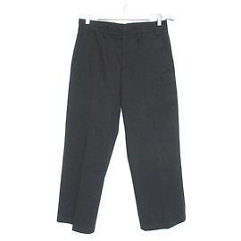 Autre Marque N°21 Stretch Wide Straight Cropped Pants Black