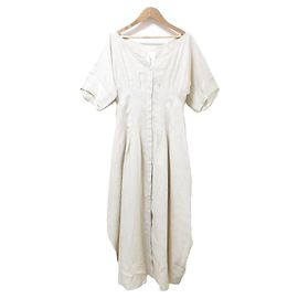 Vestido Cocoon de Lino Sybilla Beige