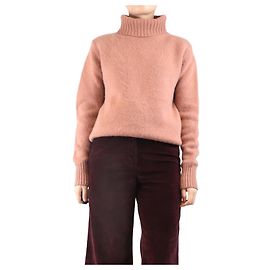Joseph Rosa Kaschmir-Strickpullover mit Rollkragen - Größe S Pink