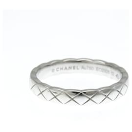 Chanel-Chanel Coco Crush Mini Band Ring in White Gold-Silvery