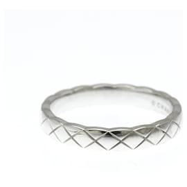 Chanel-Chanel Coco Crush Mini Band Ring in White Gold-Silvery