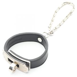 Porte-clés Hermès Kelly Noir Doré