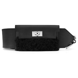 Hermès Hermes Black Swift Leather Shoulder Strap Black