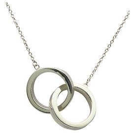 Tiffany & Co. 1837 Interlocking Circle Necklace Silvery