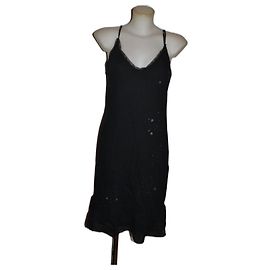 Robe midi en coton noir Max & Co Taille 42 Noir