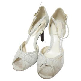 Fendi High Heel Sandals Silvery