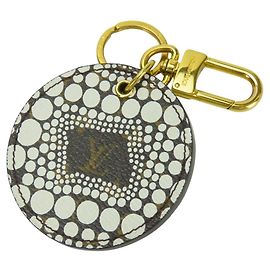 Porte-clés Monogram Louis Vuitton Marron Blanc