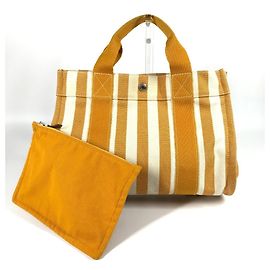 Hermès Borsa Tote PM Cannes Hermes Bianco Giallo