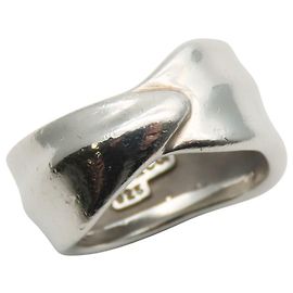 Tiffany & Co. Silberblatt Bandring Silber