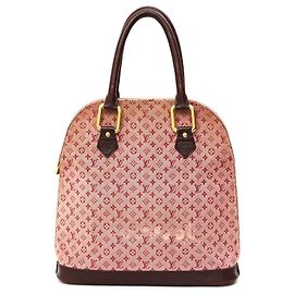 Louis Vuitton Alma Monogram LV Burgunder Monogramm Canvas Leder Handtasche Bordeaux