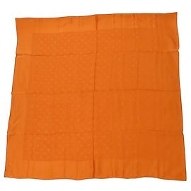 Bufanda Carre Monaco Louis Vuitton en seda naranja Naranja