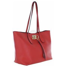 Sac cabas Salvatore Ferragamo en cuir rouge Rouge