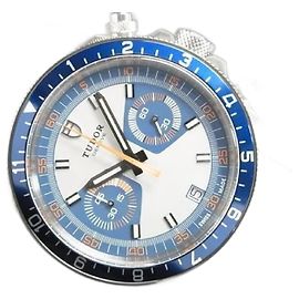 Autre Marque TUDOR Heritage Chrono blu Ref.70330B Uomo Argento